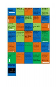 English Worksheet: Verb Tenses Game