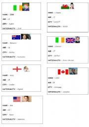 NATIONALITY CARDS