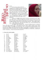 English Worksheet: Red Riding Hood