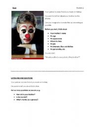 English Worksheet: Describe your brother/friend in the photo