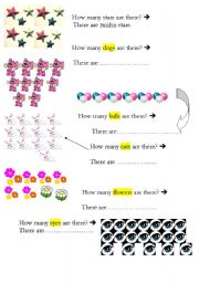 English Worksheet:    counting 