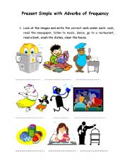 English Worksheet: Present Simple with adverbs of frequency