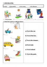 English worksheet: Basic sentences