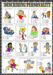 English Worksheet: Describing Personality