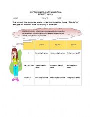 English Worksheet: SIMPLE FUTURE WILL