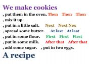 English Worksheet: we makes cookies