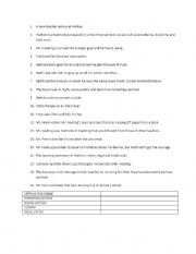 English Worksheet: Dead Poets Society handout