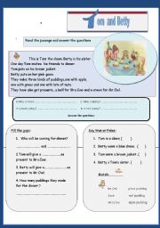 English Worksheet: Tom and Betty