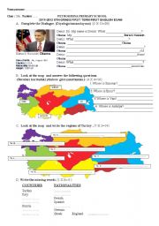 English Worksheet: 2011-2012 5TH GRADE FIRST TERM FIRST ENGLISH EXAM