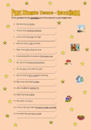 Simple Past Tense Making Questions