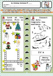 Christmas worksheet