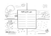 English Worksheet: Months and seasons of the year