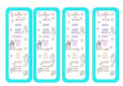 Seasons and seasons months bookmarks