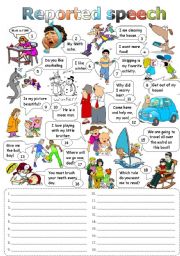 English Worksheet: Reported speech