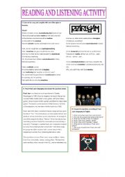 English Worksheet: Pearl Jam