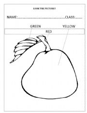 English worksheet: PEAR