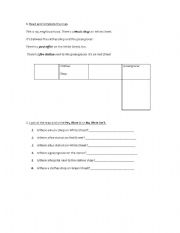 English Worksheet: Places in town