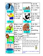 English Worksheet: Action Clues