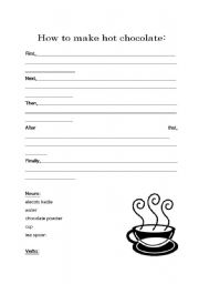 English worksheet: How to Make Hot Chocolate