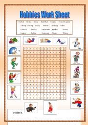 English Worksheet: Hobbies / Free Time