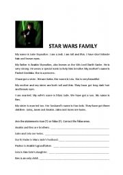 English Worksheet: Star Wars