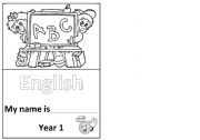 English worksheet: Cover page 