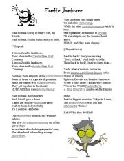 English worksheet: Zombie Jamboree