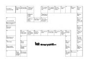 English Worksheet: all tense board game