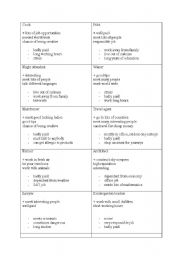 English Worksheet: Jobs description