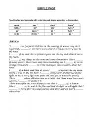 English worksheet: PAST SIMPLE