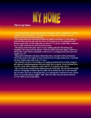 English Worksheet: My home 