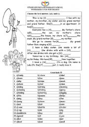 English Worksheet: Family