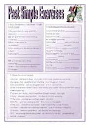 English Worksheet: past simple