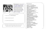 English Worksheet: song Queen