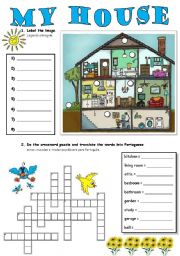 English Worksheet: My House - Part 1