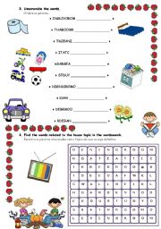 English Worksheet: My House - Part 2