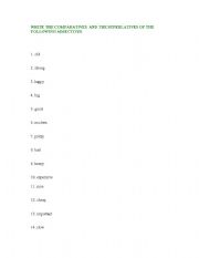 English worksheet: exercise