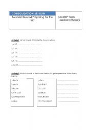 English Worksheet: module 2 lesson 4