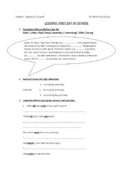 English Worksheet: module2/ lesson 3