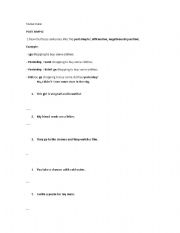 English worksheet: PAST SIMPLE