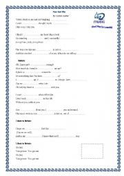 English worksheet: Lyric - You Got Me