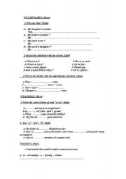 English Worksheet: vocabulary