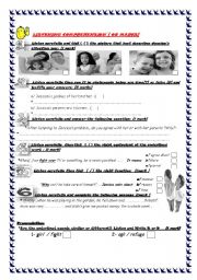 English Worksheet:  The 9th first mid term exam ( Tunisian schools)