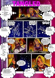 English Worksheet: TANGLED COMIC