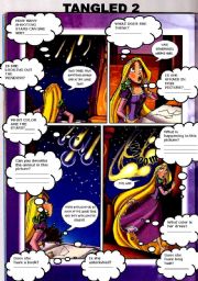 English Worksheet: TANGLED COMIC 2