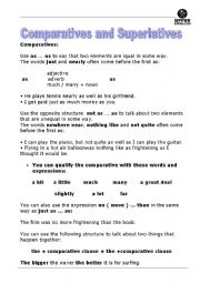 comparatives and superlatives