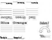 English worksheet: Colors Mini book