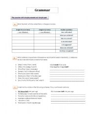 English Worksheet: The passive with simple present and simple past