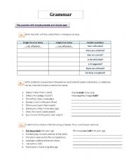 English worksheet: The passive with simple present and simple past