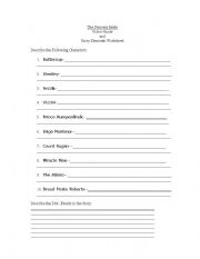 Princess Bride Worksheet